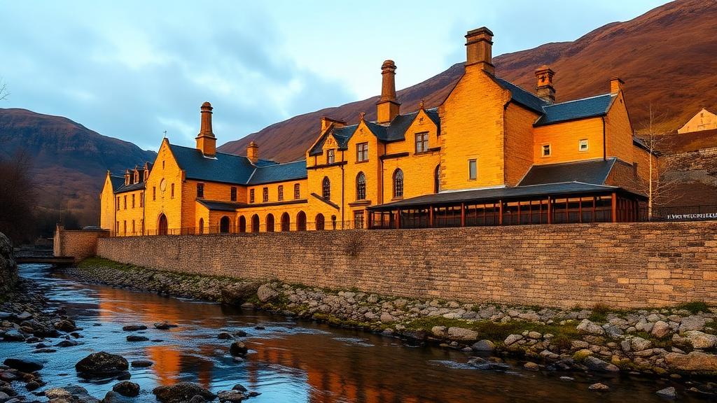 Aberfeldy distillery in Highland, Scotland