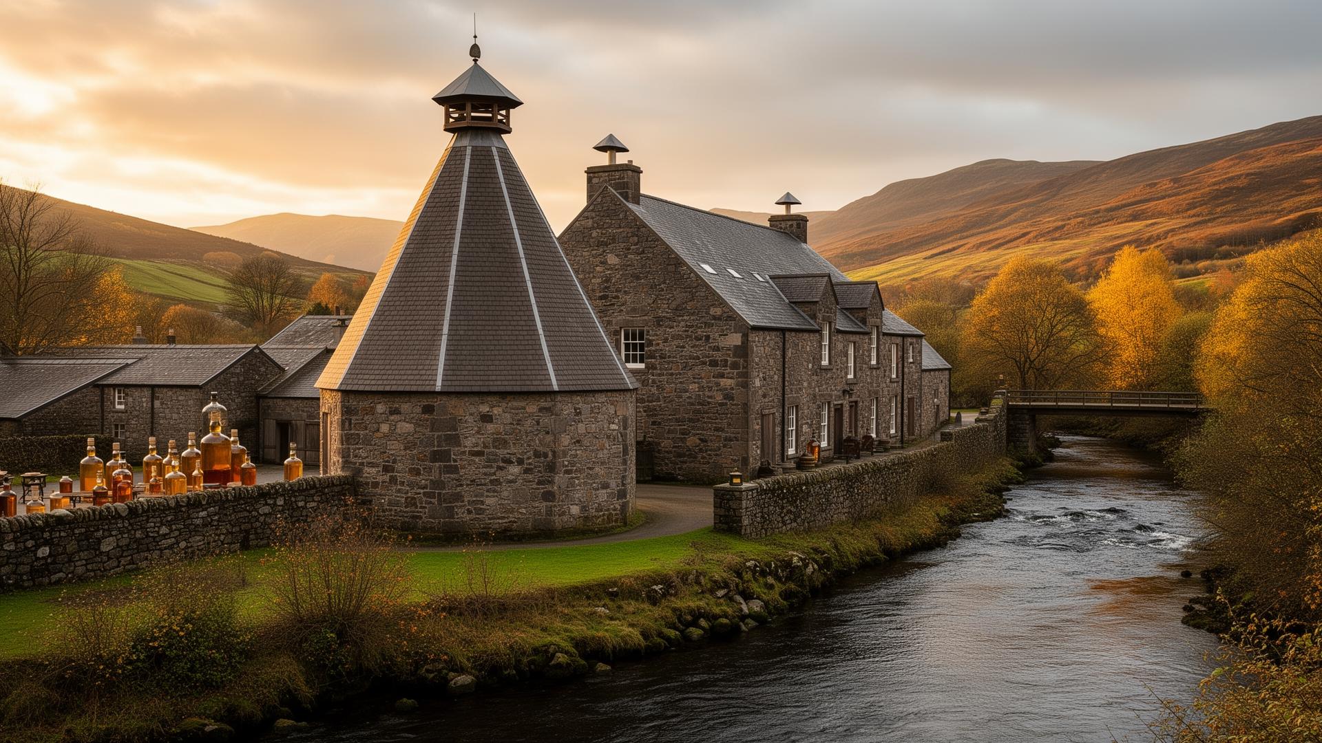 BenRiach distillery in Speyside, Scotland