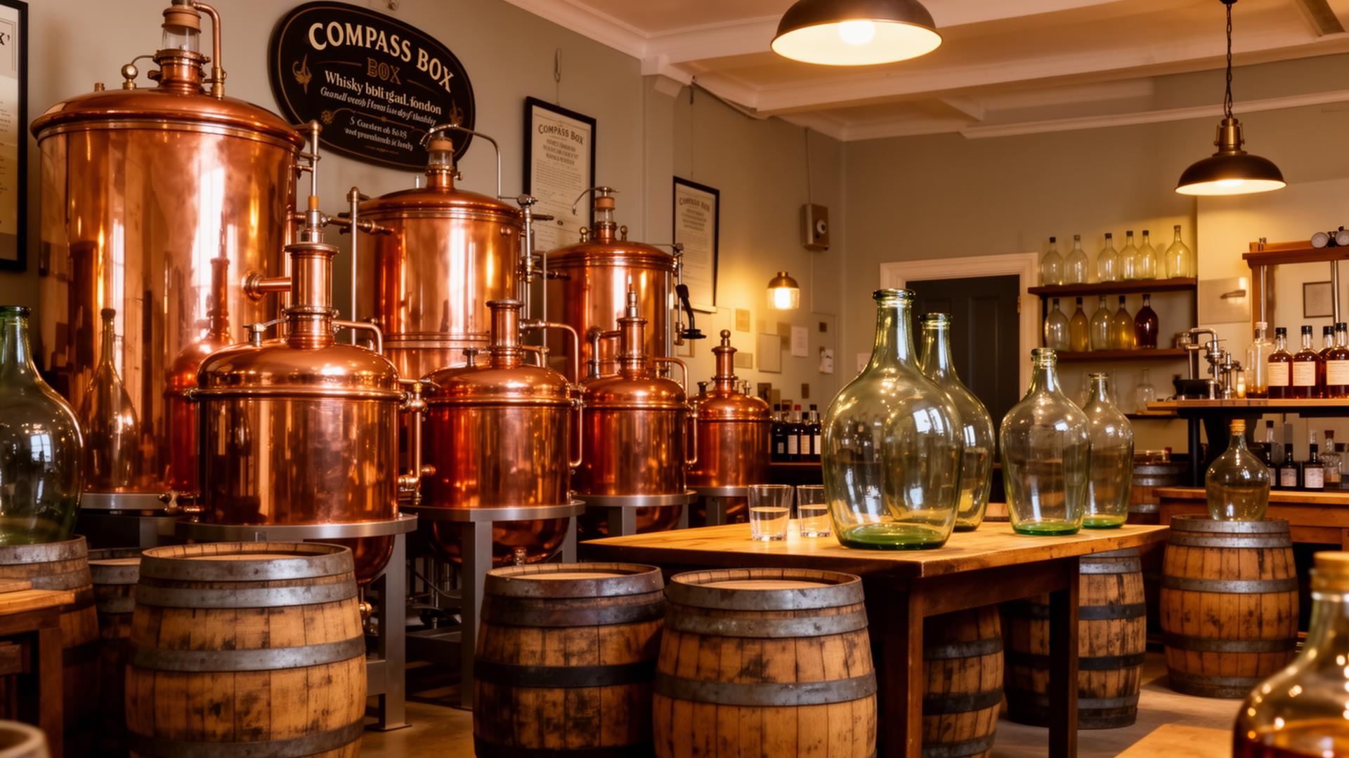 Compass Box distillery in Lowland, Scotland
