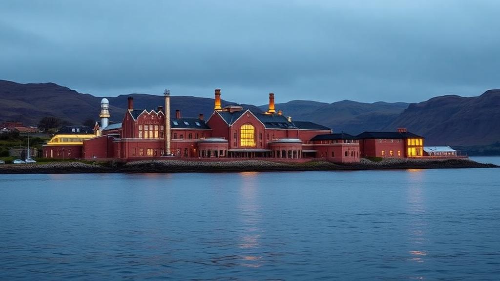 Dalmore distillery in Highland, Scotland