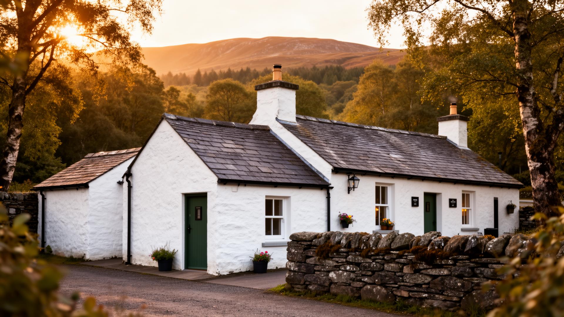 Edradour distillery in Highland, Scotland