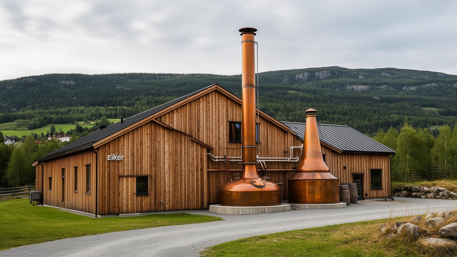 Det Norske Brenneri (Eiker) distillery in Hamar, Norway