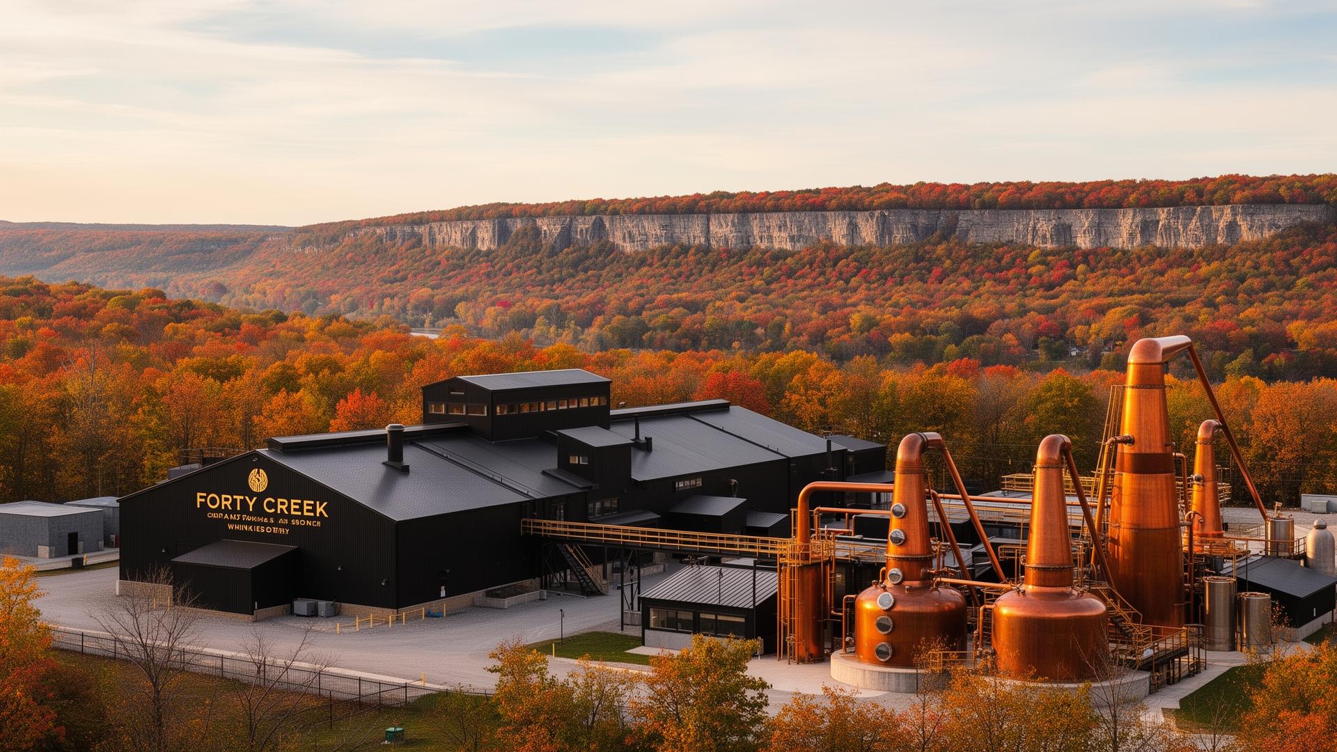 Forty Creek distillery in Ontario, Canada