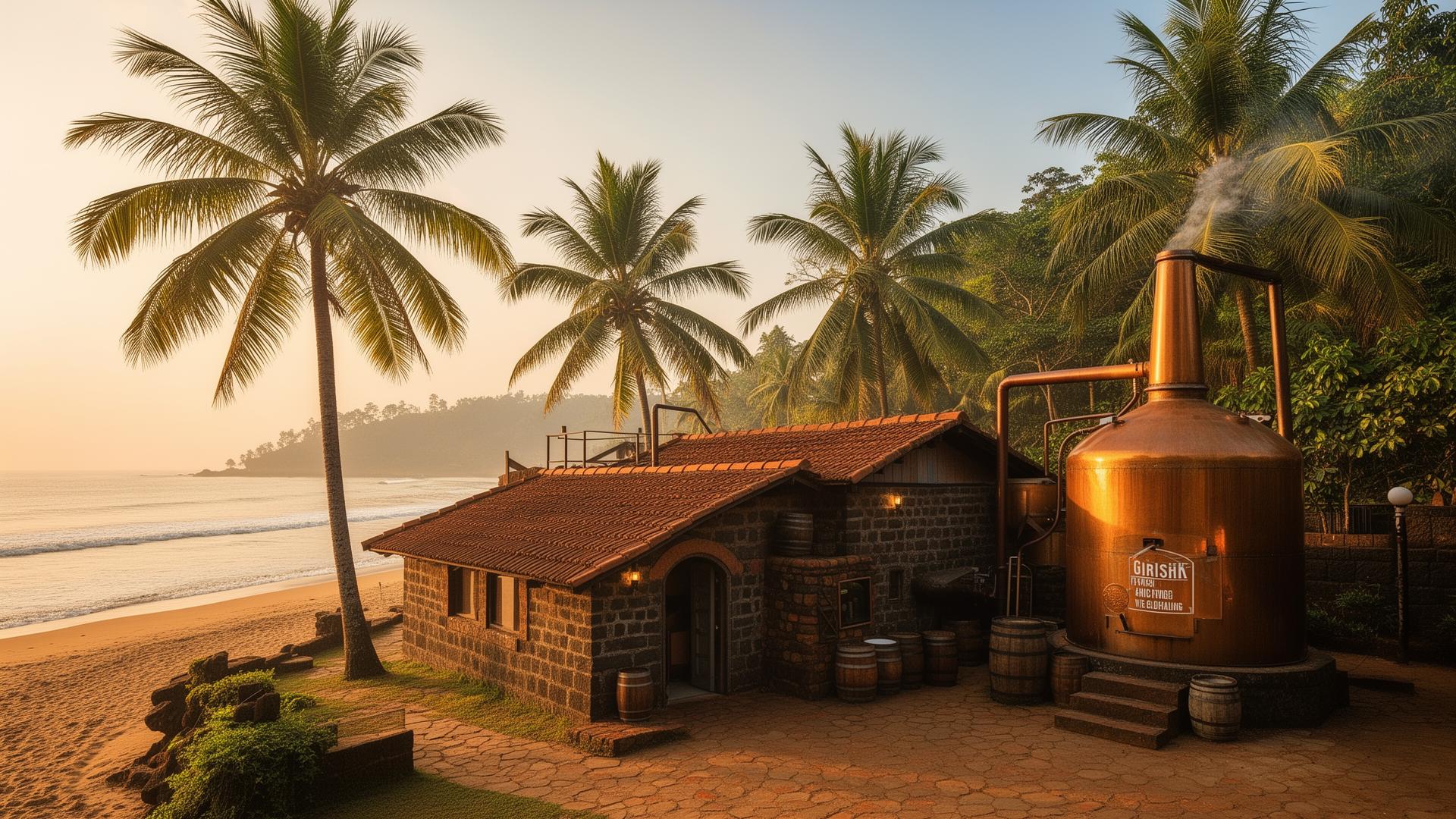 Girishk (Goa Brewing) distillery in Goa, India