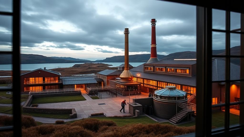 Glenmorangie distillery in Highland, Scotland