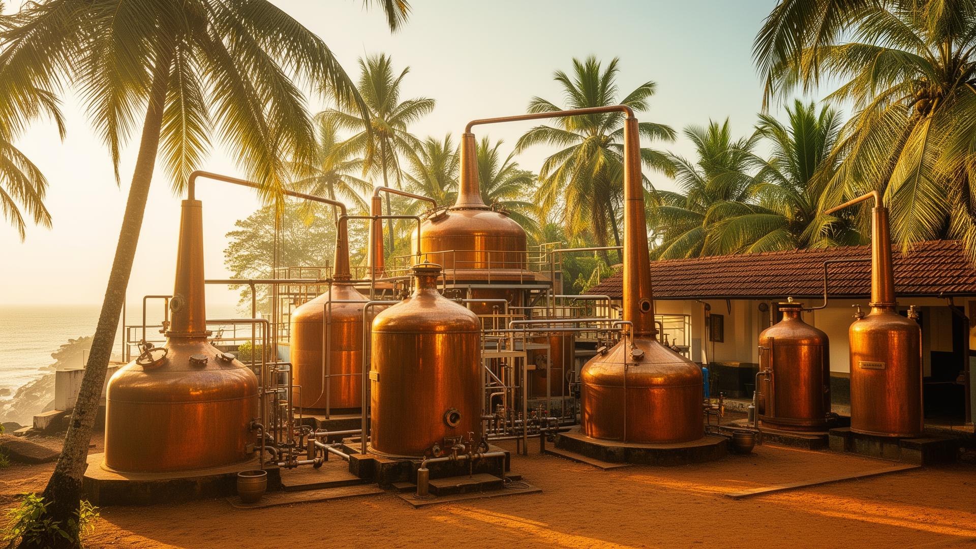 Godawan (John Distilleries) distillery in Goa, India