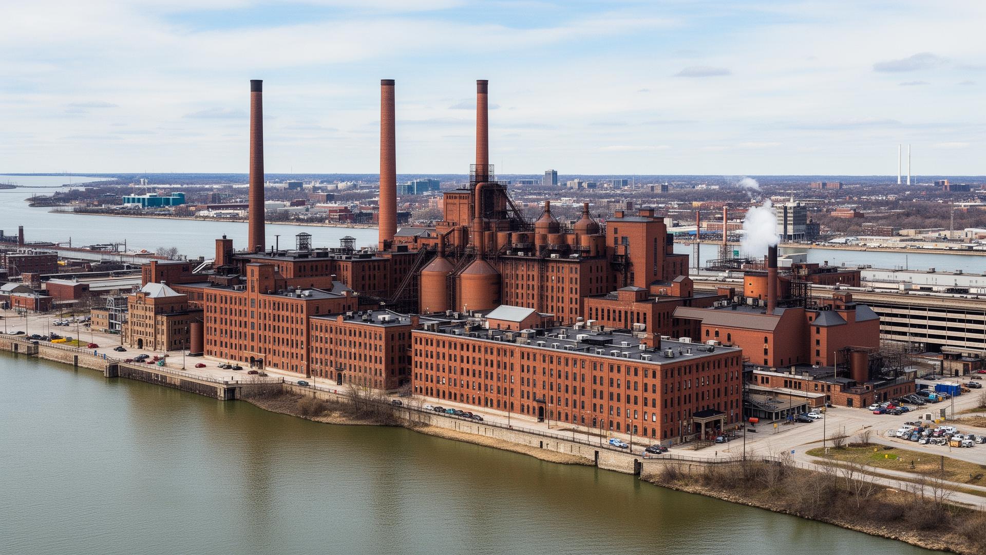 Hiram Walker distillery in Ontario, Canada