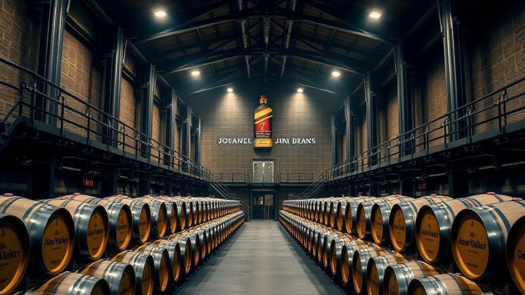 Johnnie Walker distillery in Lowland, Scotland