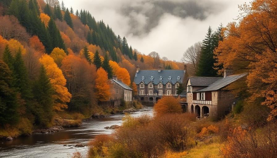 Knockando distillery in Speyside, Scotland