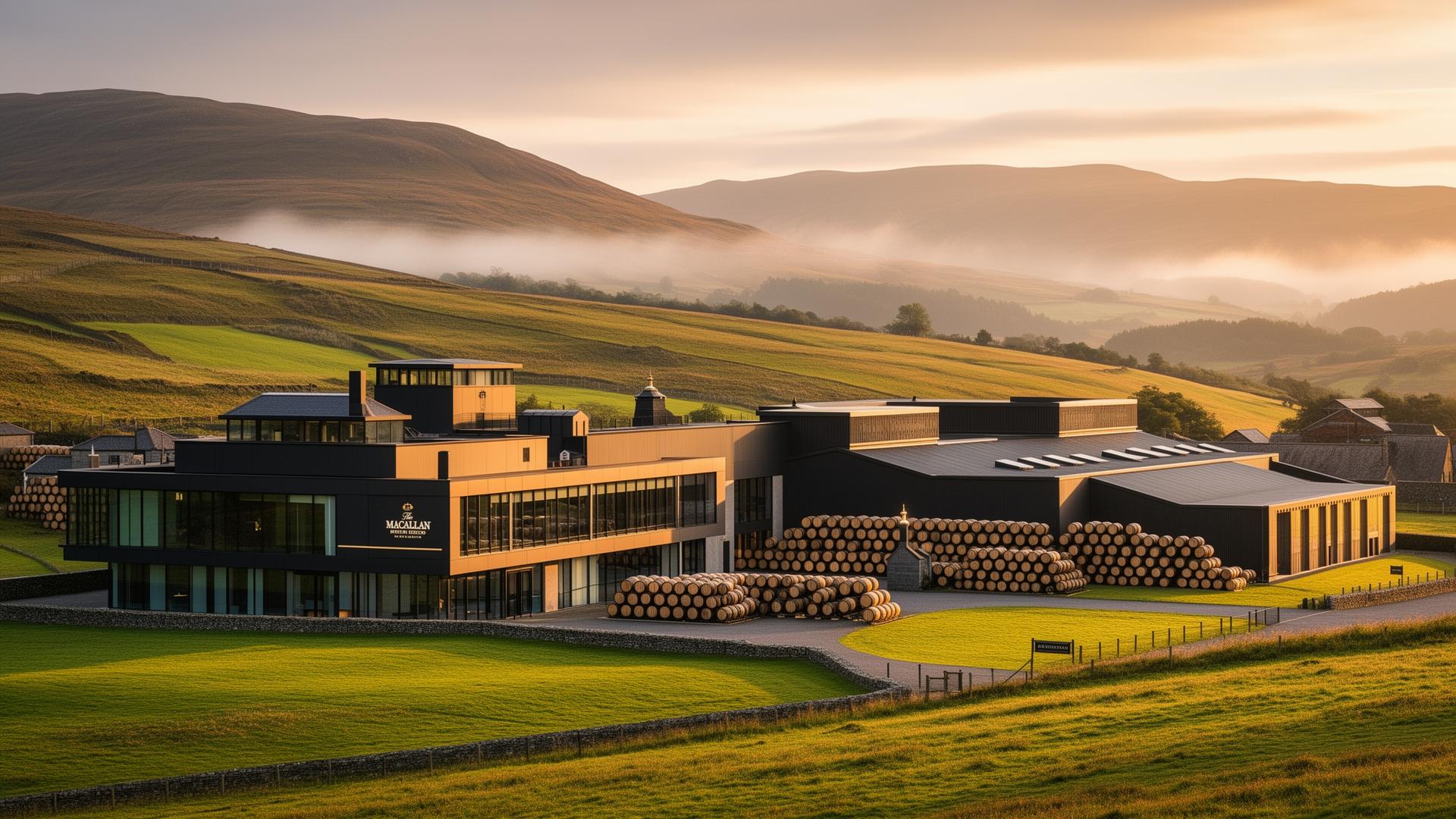 The Macallan distillery in Speyside, Scotland