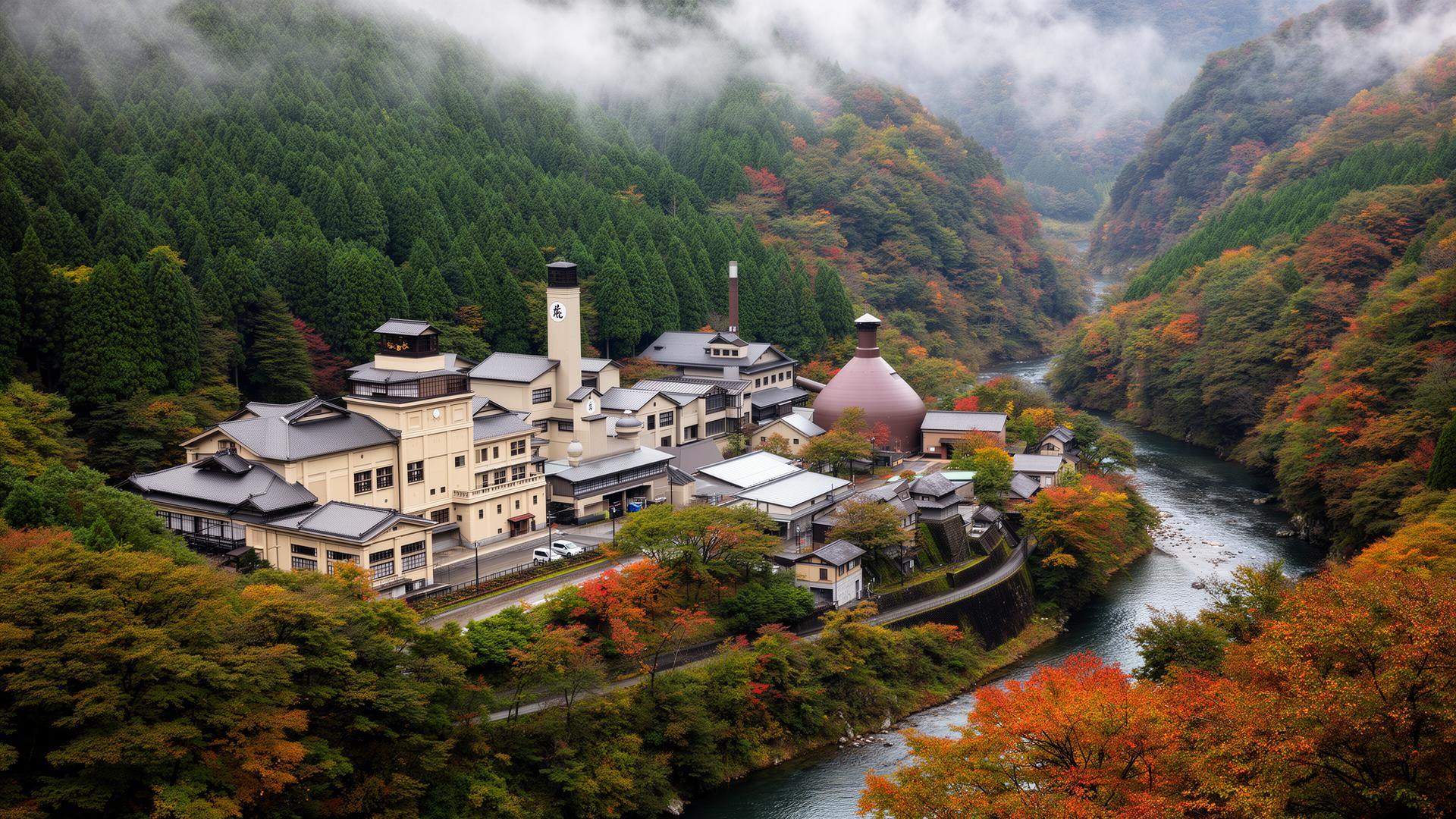 Nikka (Miyagikyo) distillery in Miyagi, Japan