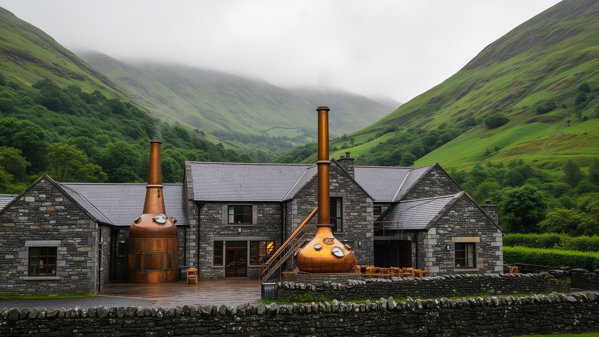Penderyn distillery in Brecon Beacons, Wales
