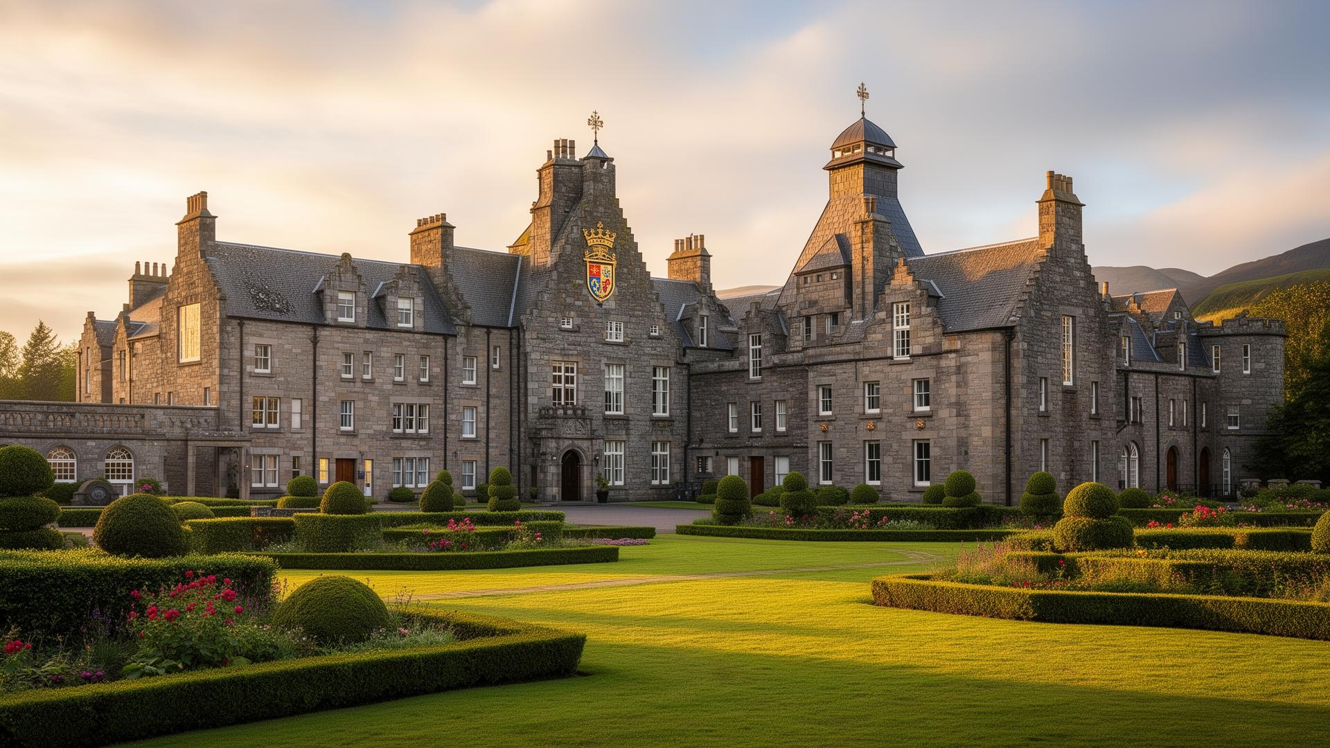 Royal Brackla distillery in Highland, Scotland