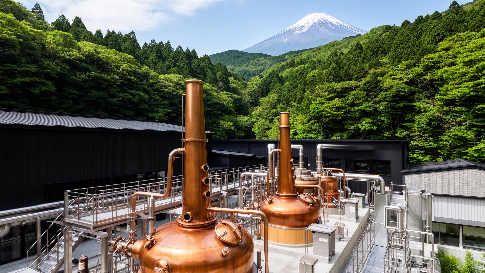 Shizuoka distillery in Shizuoka, Japan