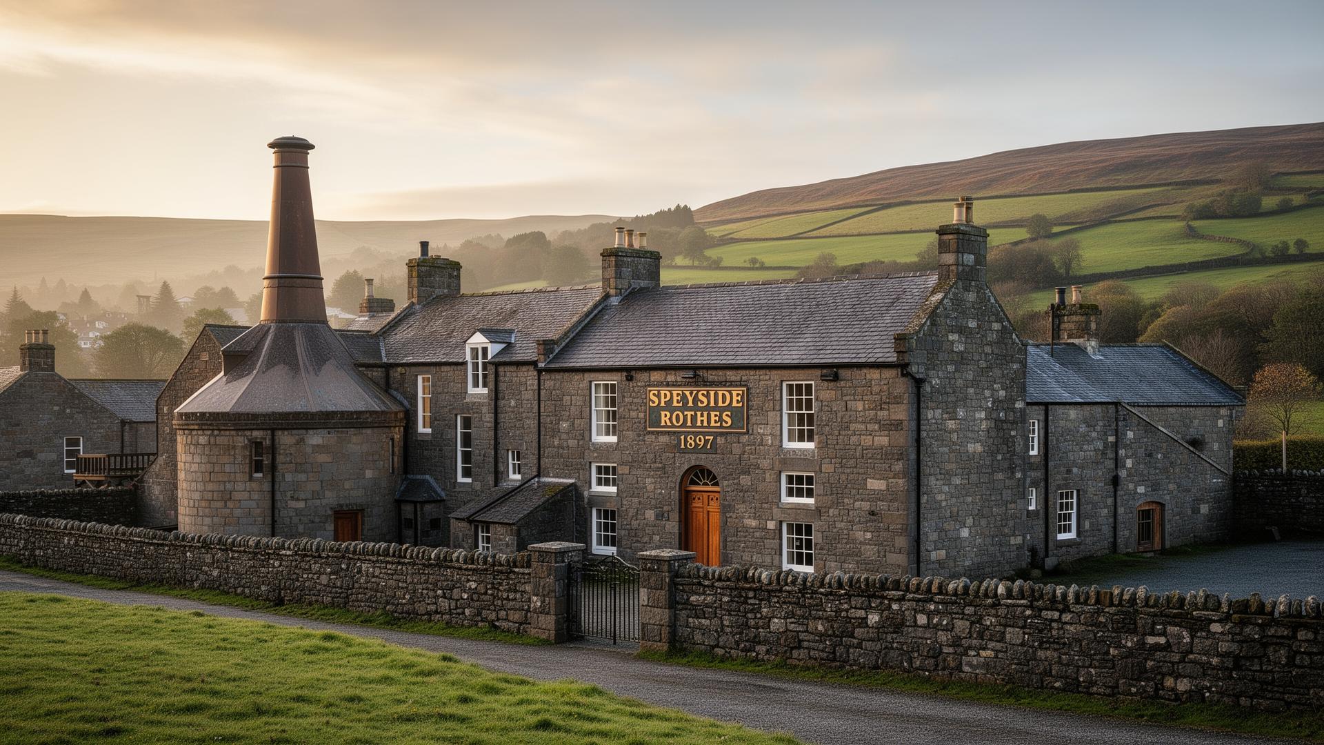 Speyburn distillery in Speyside, Scotland