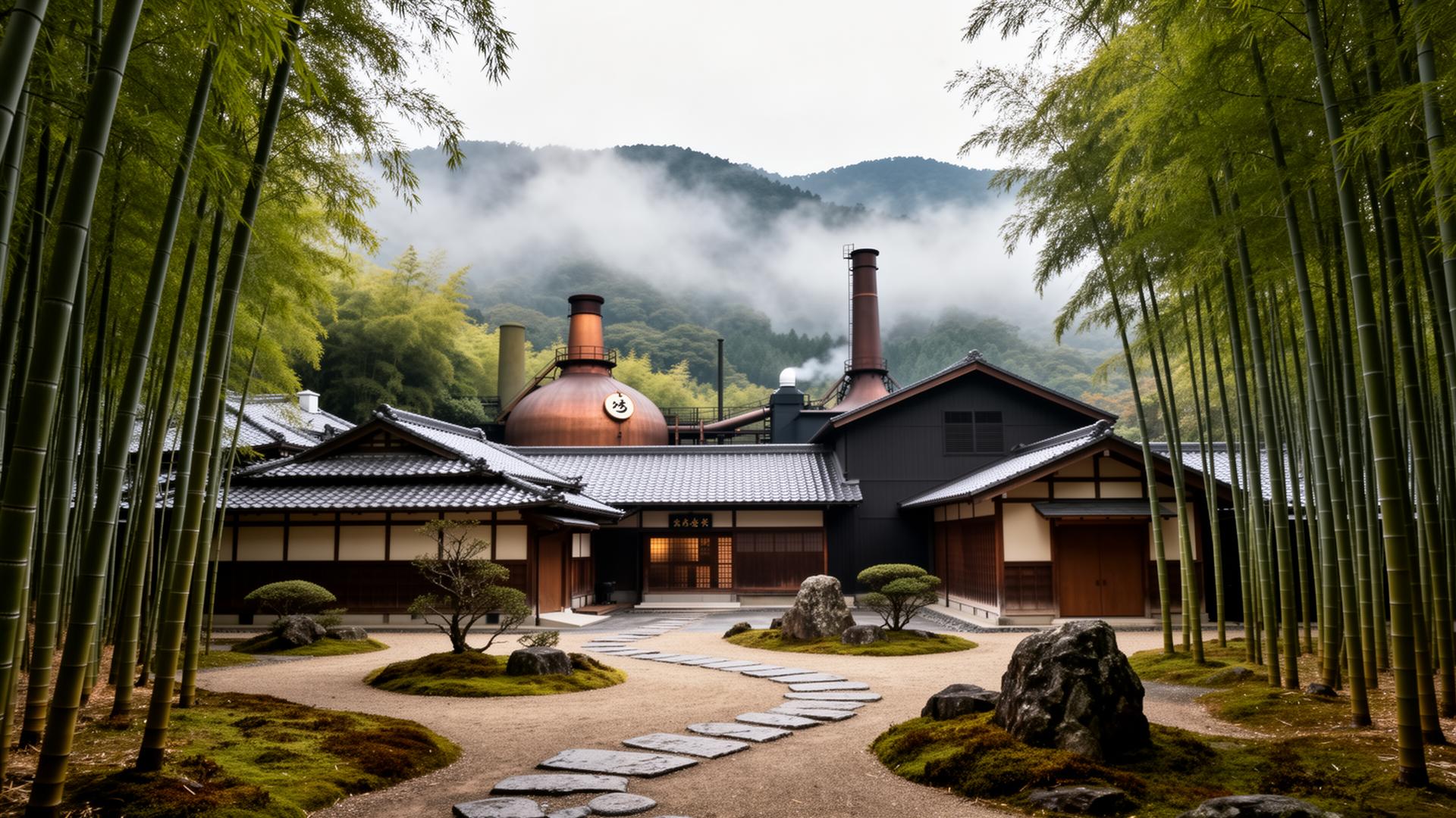 Suntory (Yamazaki) distillery in Honshu, Japan